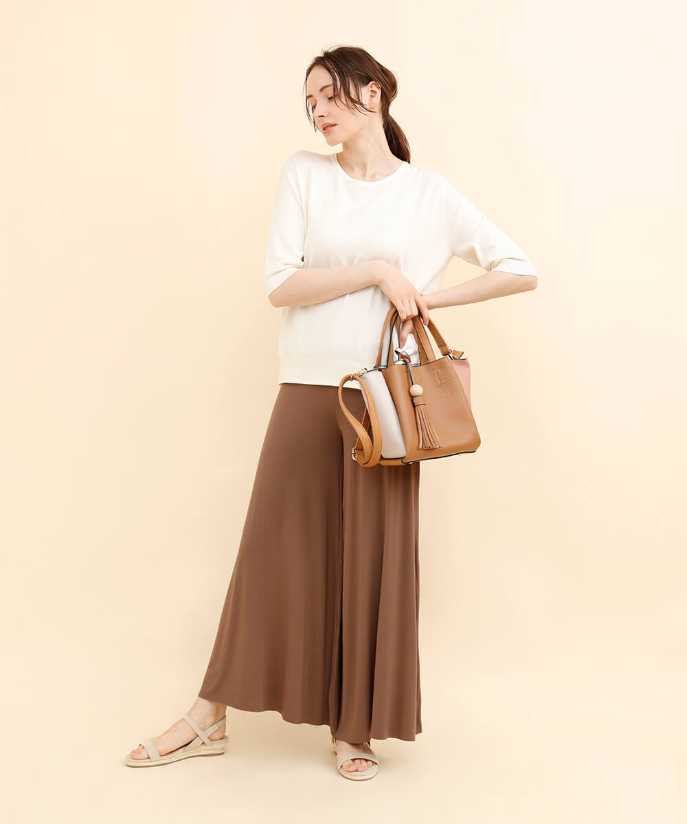 Aimoha High Waist Stretch Cotton Flare Pants Pants Gaucho Pants Flare Flare Pants Wide Wide Pants Stretch Relax Pants Relax