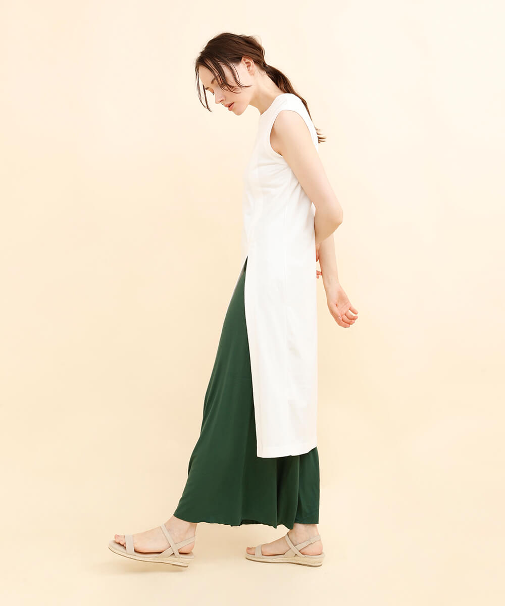 Aimoha High Waist Stretch Cotton Flare Pants Pants Gaucho Pants Flare Flare Pants Wide Wide Pants Stretch Relax Pants Relax