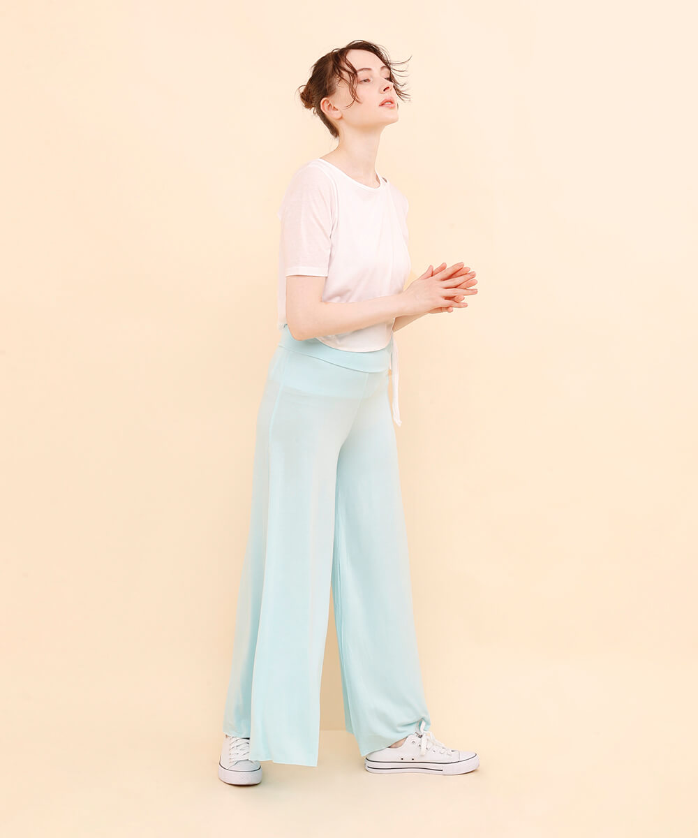 Aimoha High Waist Stretch Cotton Flare Pants Pants Gaucho Pants Flare Flare Pants Wide Wide Pants Stretch Relax Pants Relax