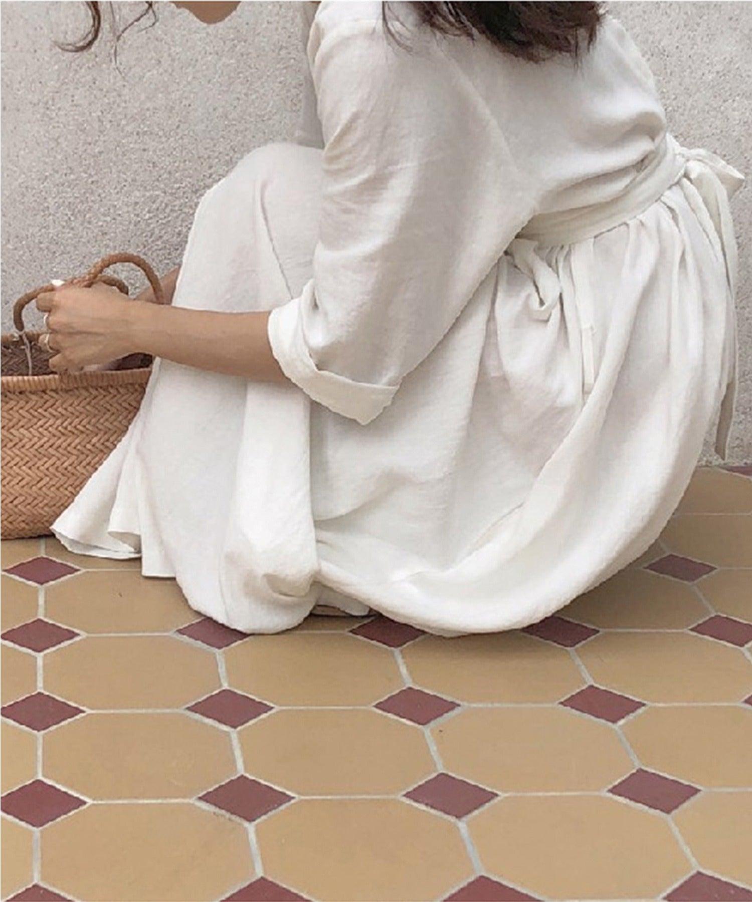 Aimoha Easy-to-wear Cotton-Linen Long Dress
