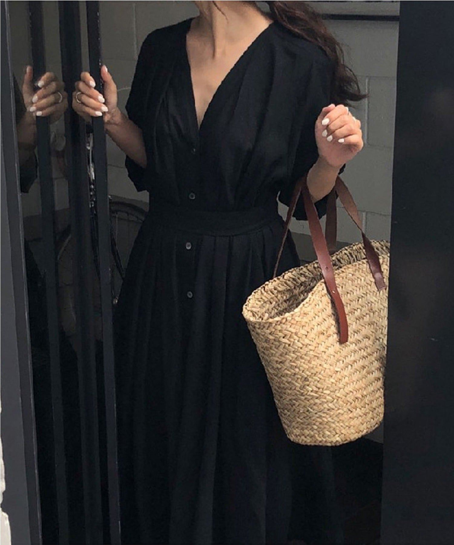 Aimoha Easy-to-wear Cotton-Linen Long Dress