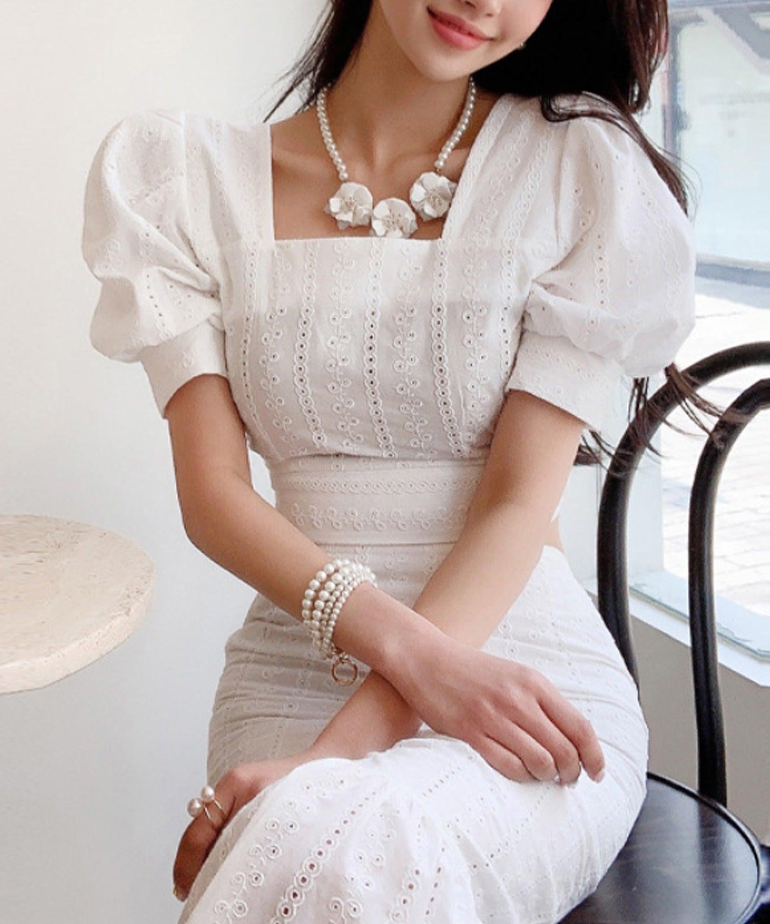 アイモハ aimoha Jasmine Grandiflorum【Jasmine】コットンマーメイドスカートセットアップ