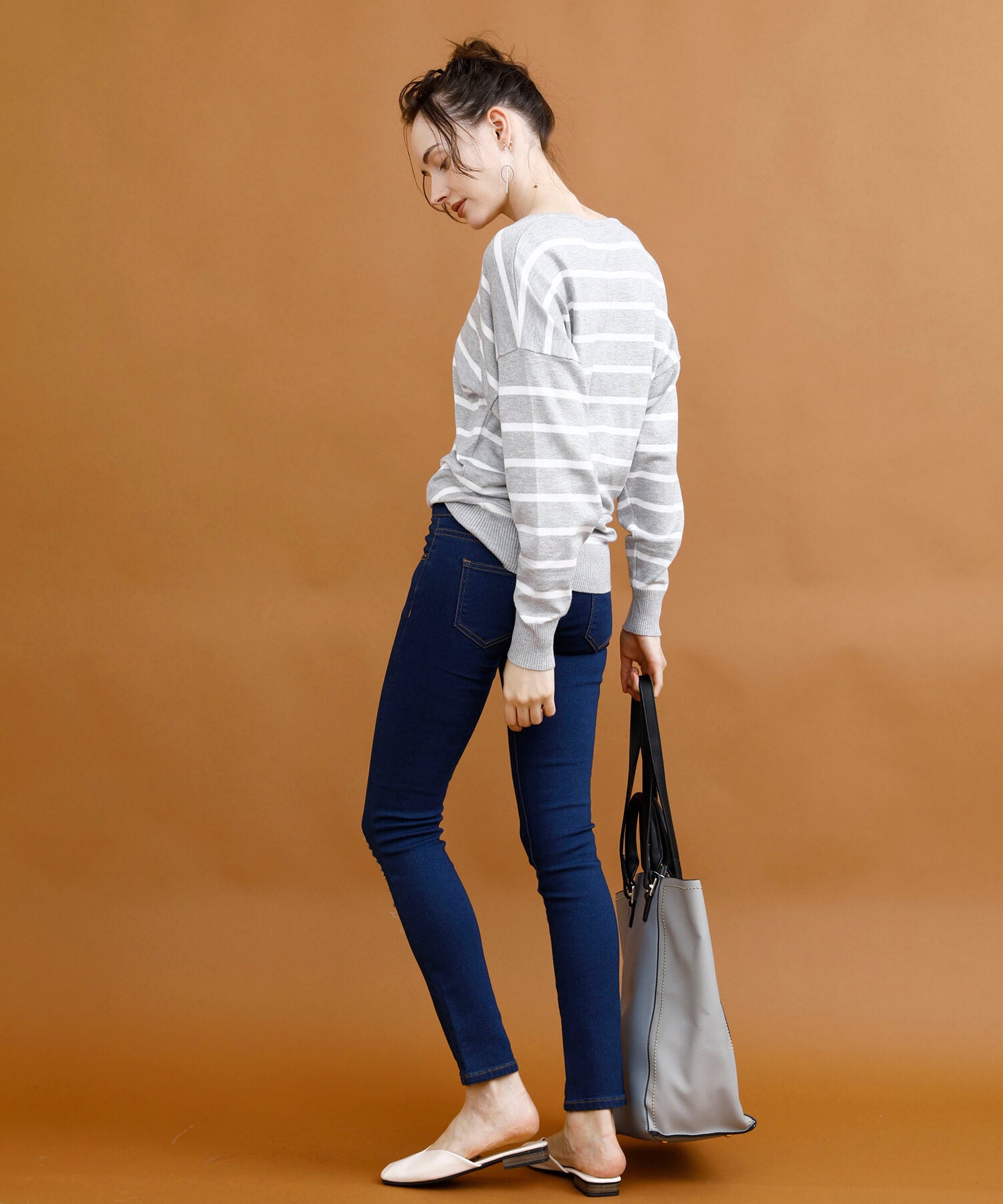 アイモハ aimoha クラッシュストレッチデニム （INDIGO） INDIGO