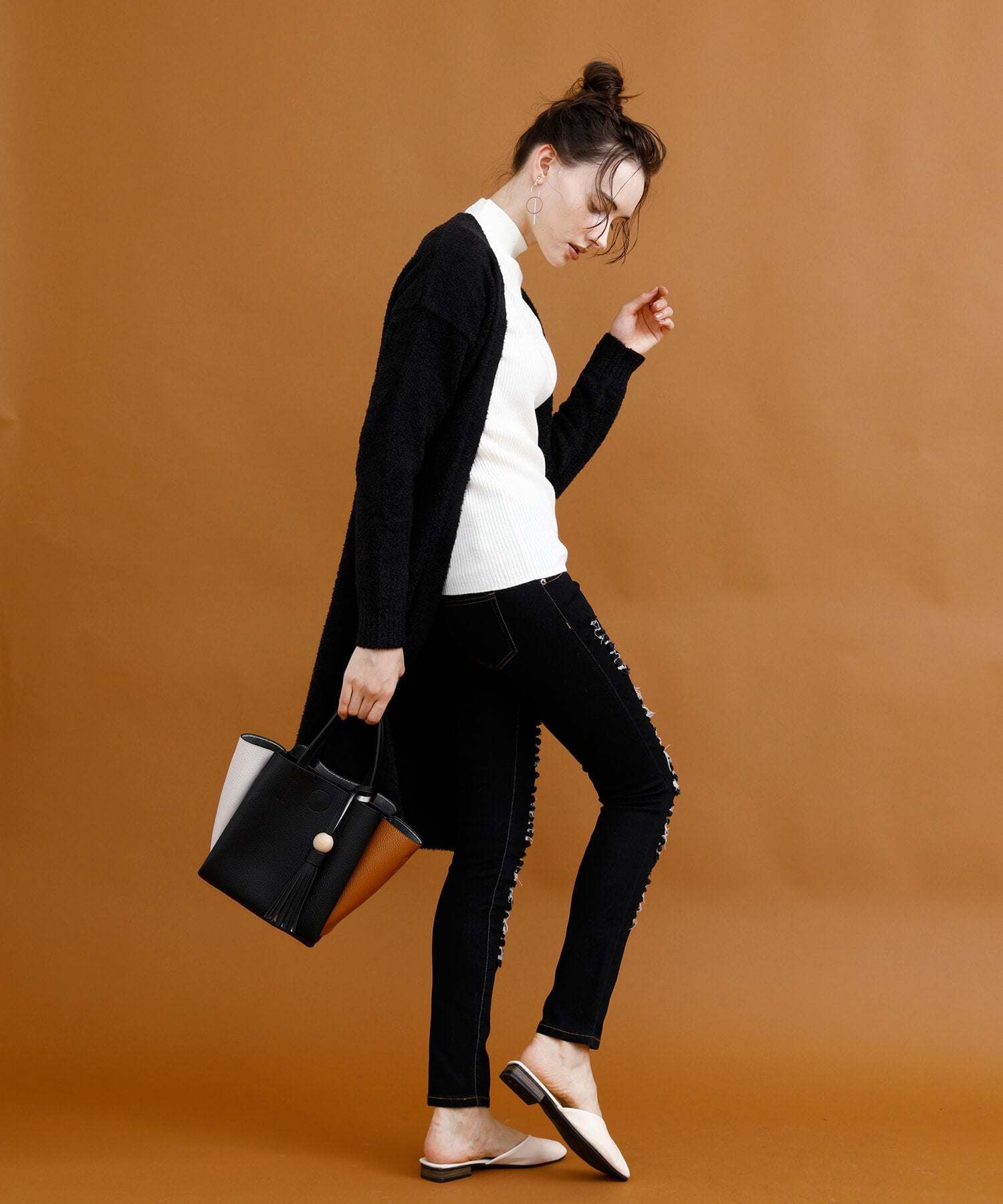 アイモハ aimoha クラッシュストレッチデニム （INDIGO） INDIGO