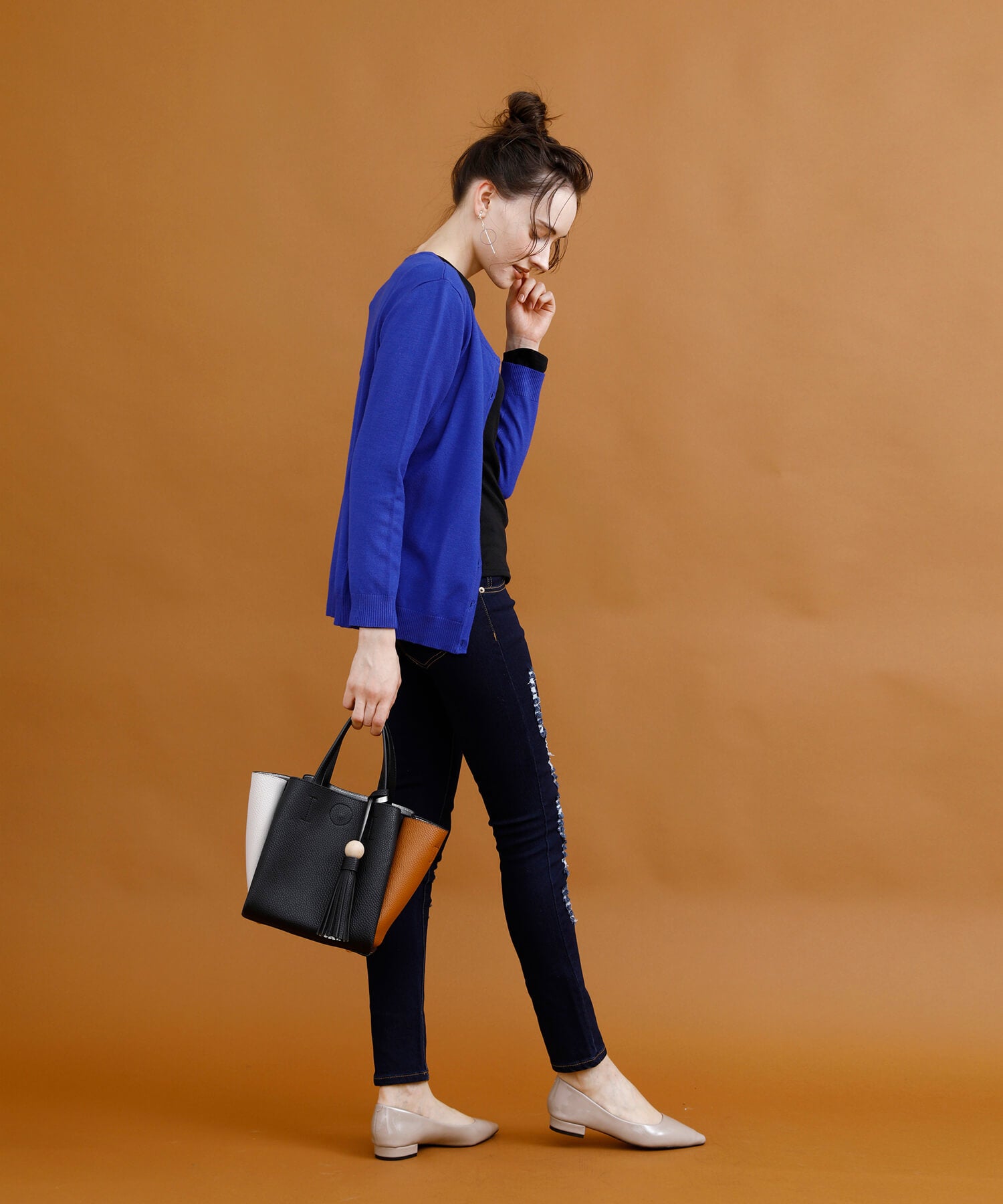 アイモハ aimoha クラッシュストレッチデニム （INDIGO） INDIGO
