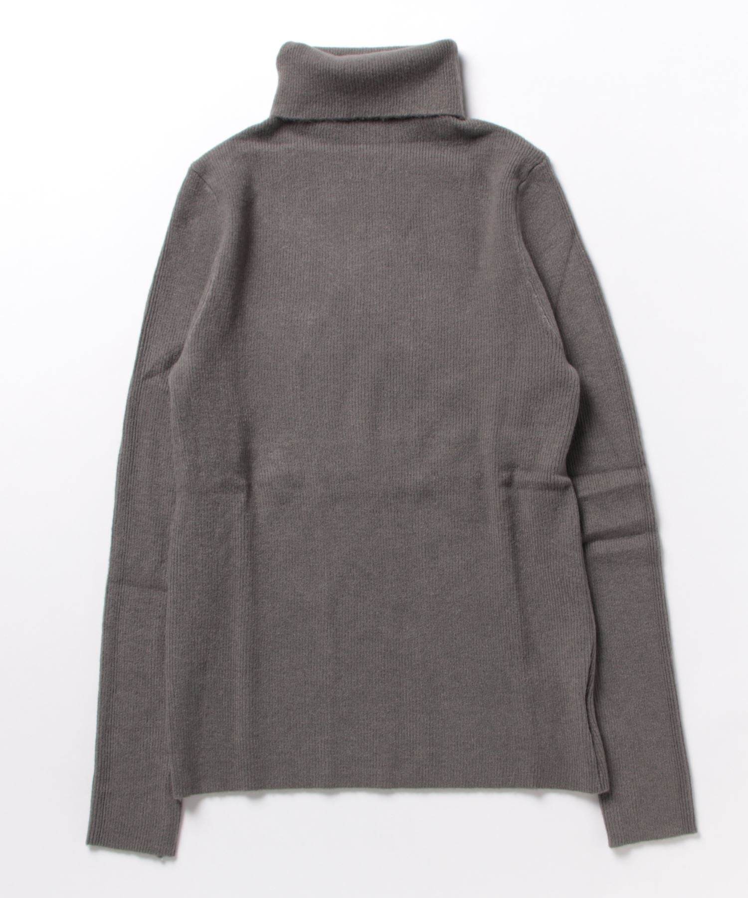 アイモハ aimoha シンプルタートルネックニット （グレー） グレー