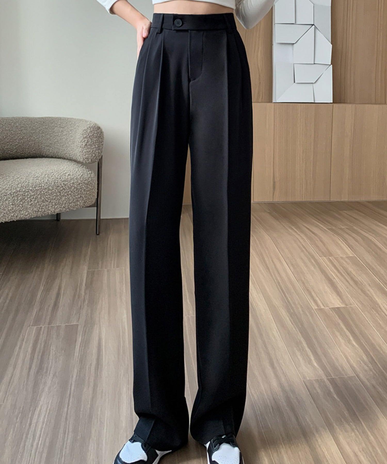 アイモハ aimoha ハイウエストタックワイドパンツ