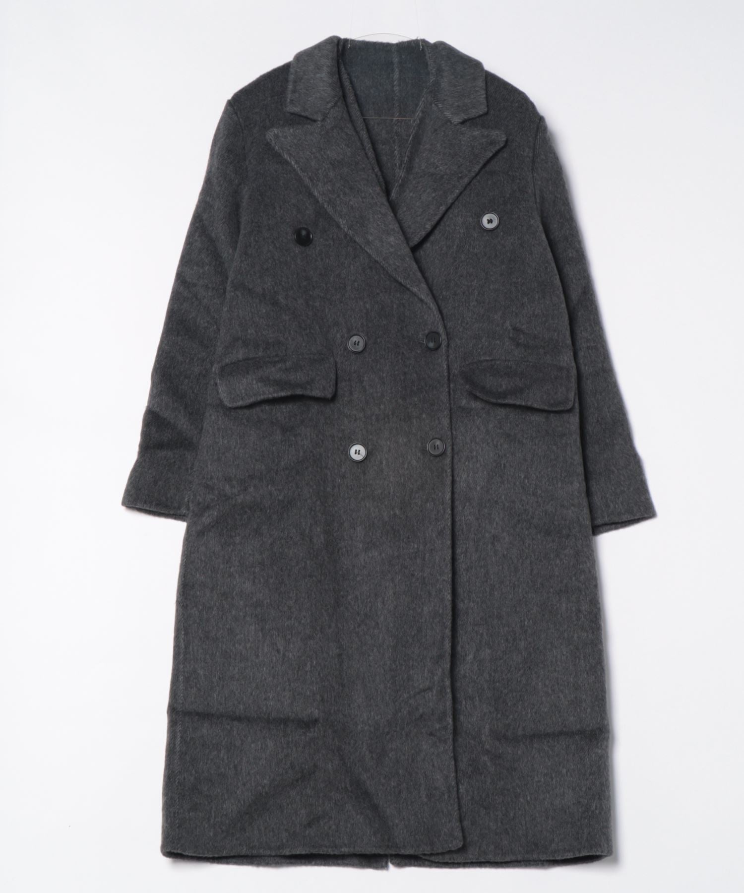 Aimoha aimoha -select-/ Wool Long Coat + Vest 2-Piece Set