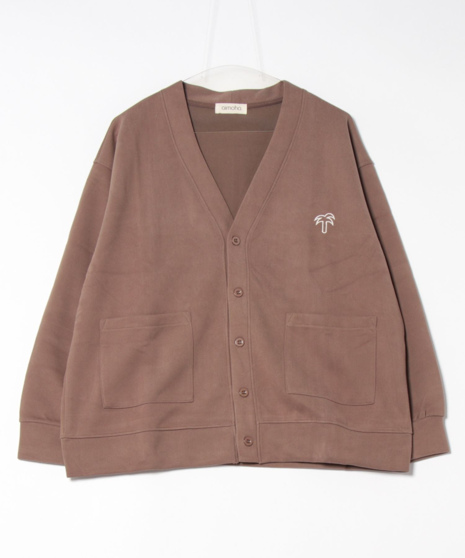 アイモハ aimoha aimoha -select-/Vネックスナップボタンブルゾン