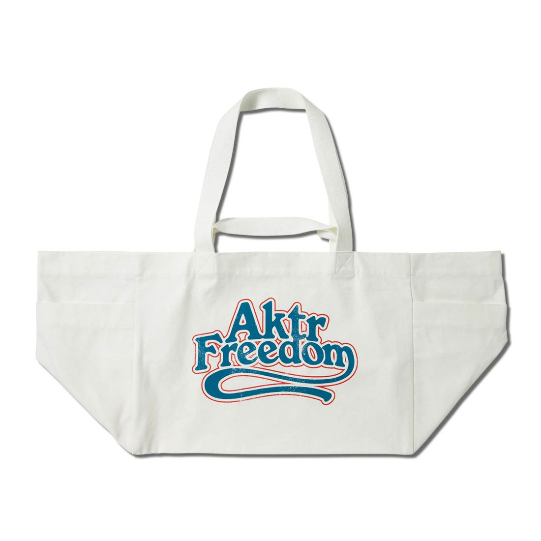 アクター AKTR フリーダム ロゴ トートバッグ（FREEDOM LOGO BIG TOTE BAG） （WH） WH
