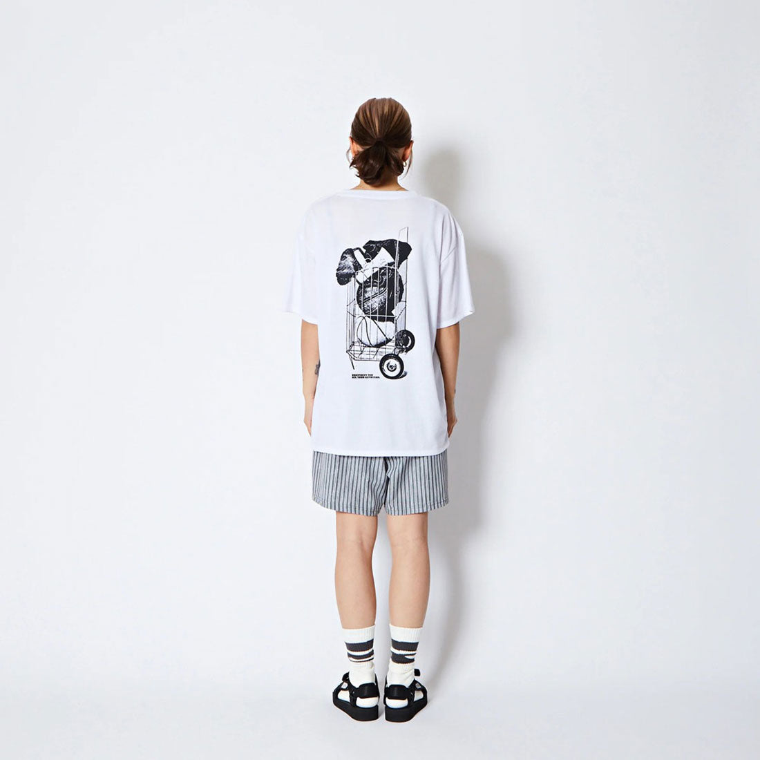 アクター AKTR フリーダム グラフィック ルーズフィット T/C ティー（FREEDOM GRAPHIC LOOSE FIT T/C TEE） （WH） WH
