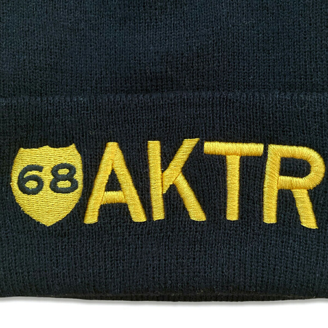 アクター AKTR AKTR 68xAKTR LOGO KNIT CAP（アクター シックスティエイト ロゴ ニット キャップ） （BLACK） BLACK