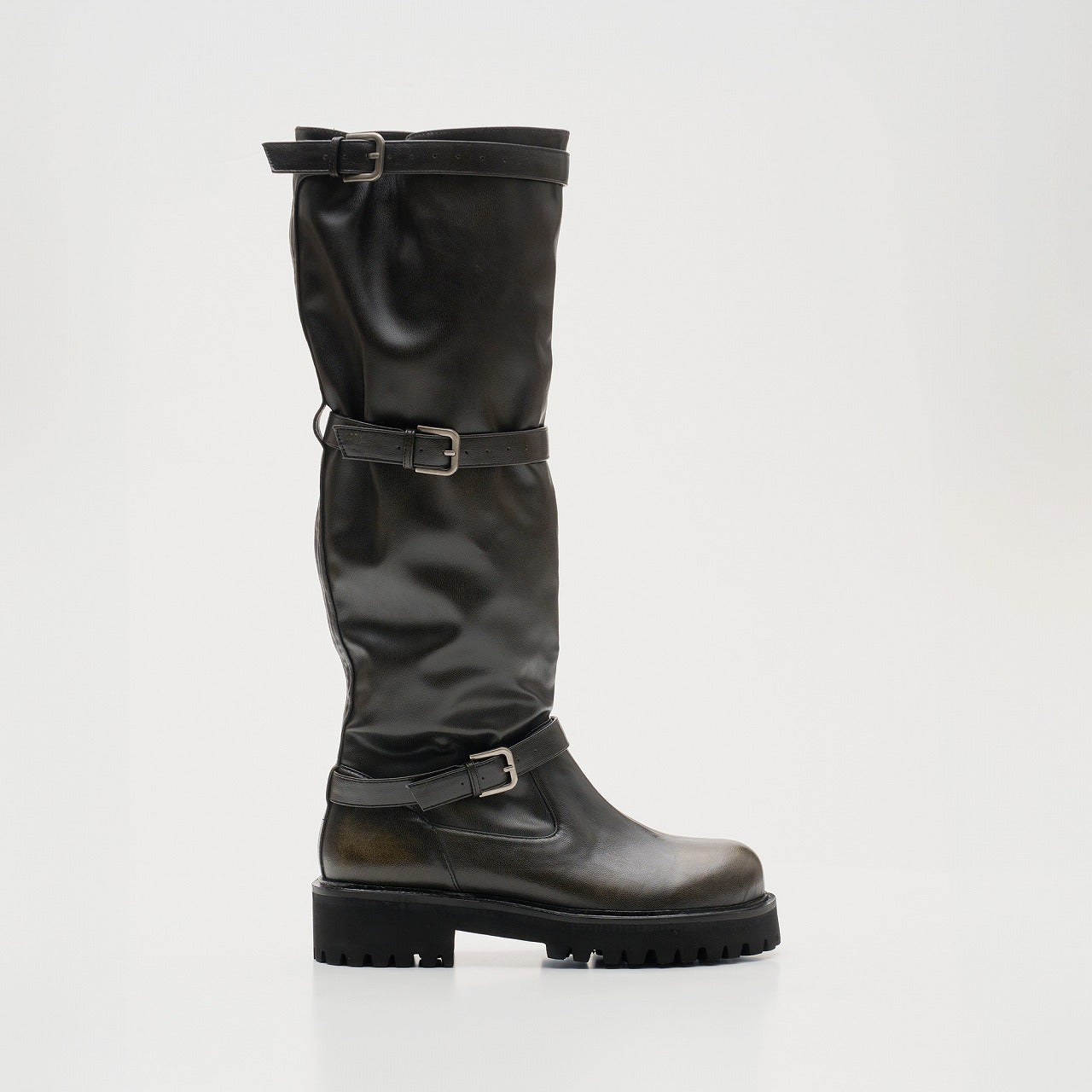 GRACIEUX ENGINEER BOOTS,VINTAGE BLACK