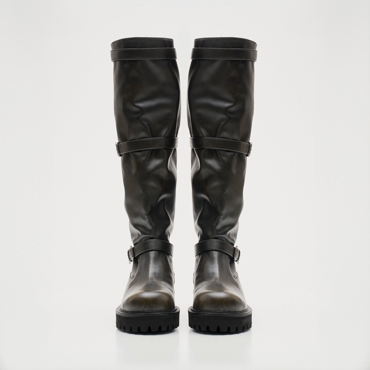 GRACIEUX ENGINEER BOOTS,VINTAGE BLACK