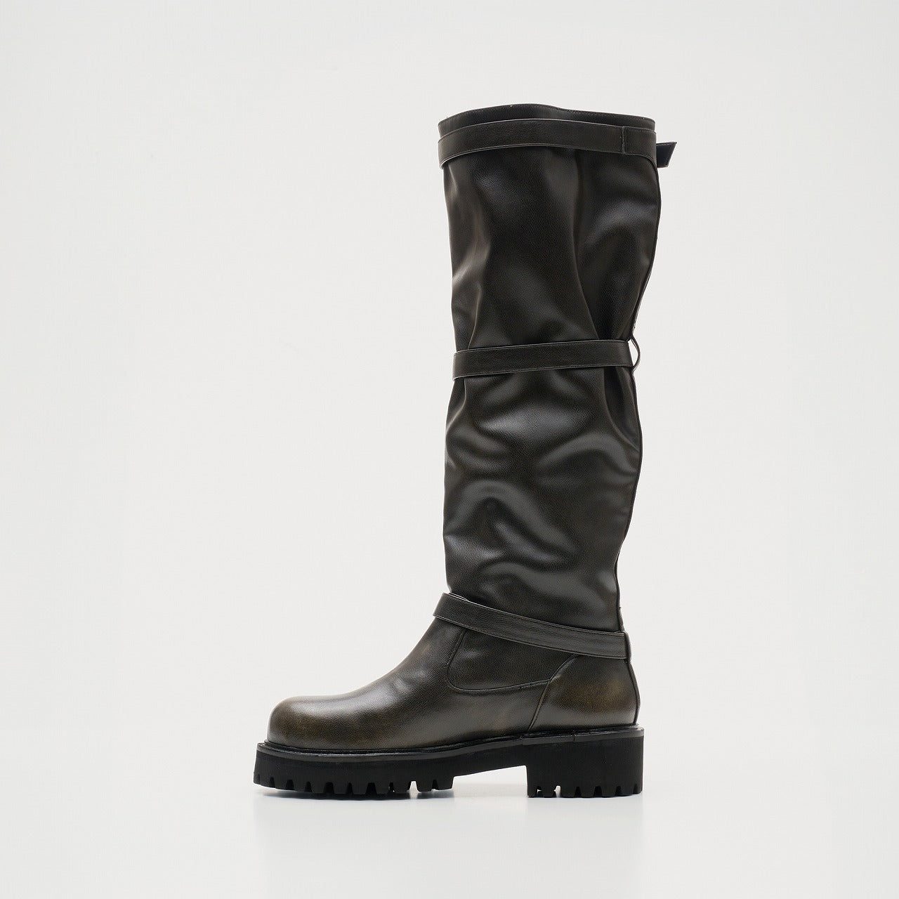 GRACIEUX ENGINEER BOOTS,VINTAGE BLACK