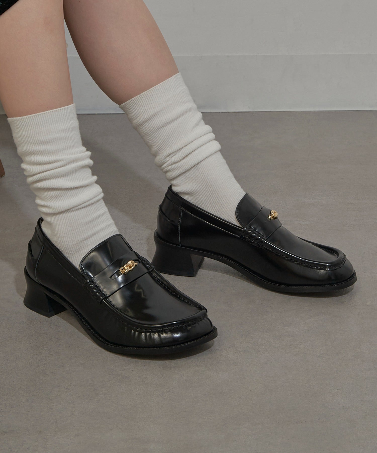 アルム ALM. DYNA LEATHER LOAFERS AL113 （ブラック） ブラック
