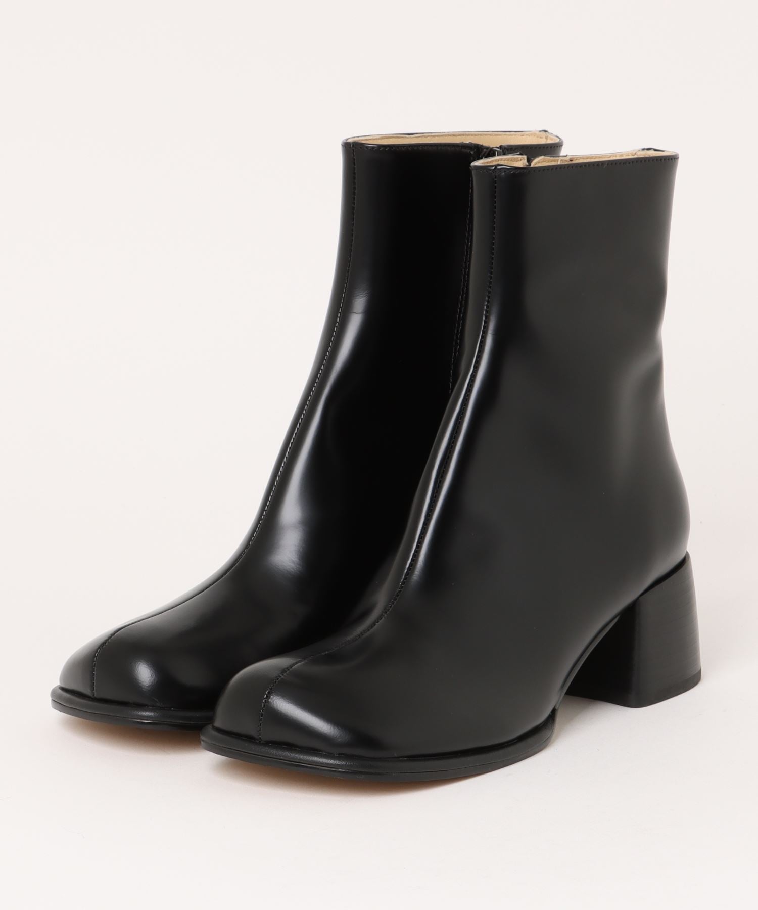 るる　ALM. ADELA LEATHER BOOTS 37 ADELA LEATHER BOOTS （Gloss Black） -ALM. official web store