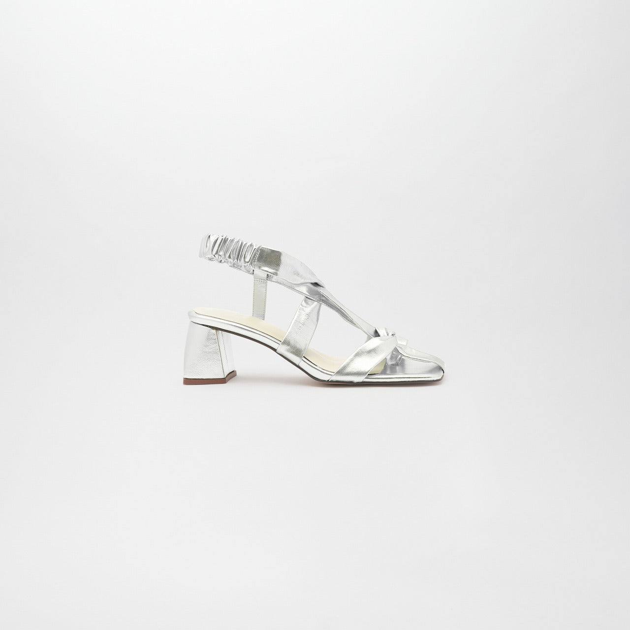 SUNNY LEATHER SANDALS,SILVER