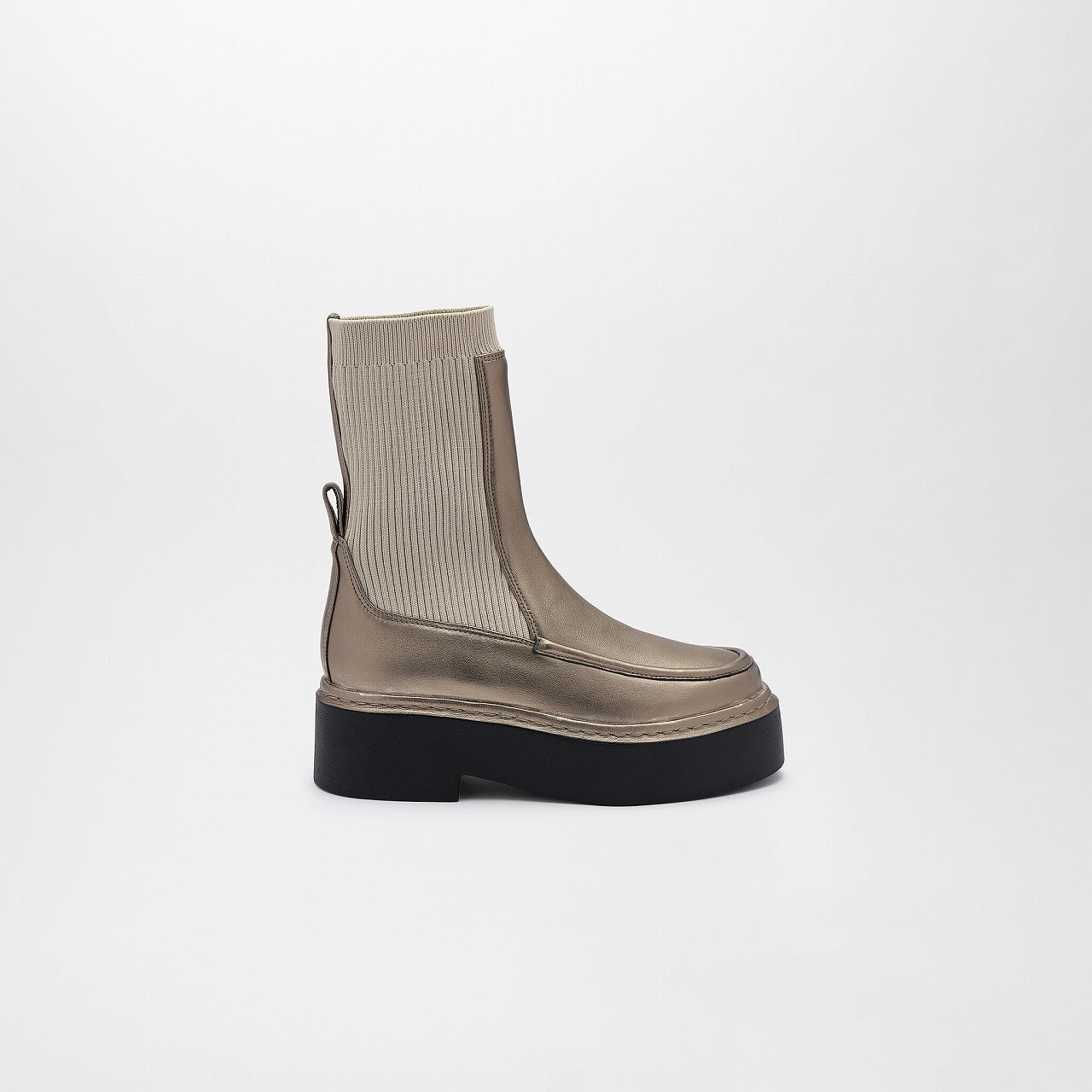 BUENA LEATHER BOOTS （GRAYISH SILVER） GRAYISH SILVER