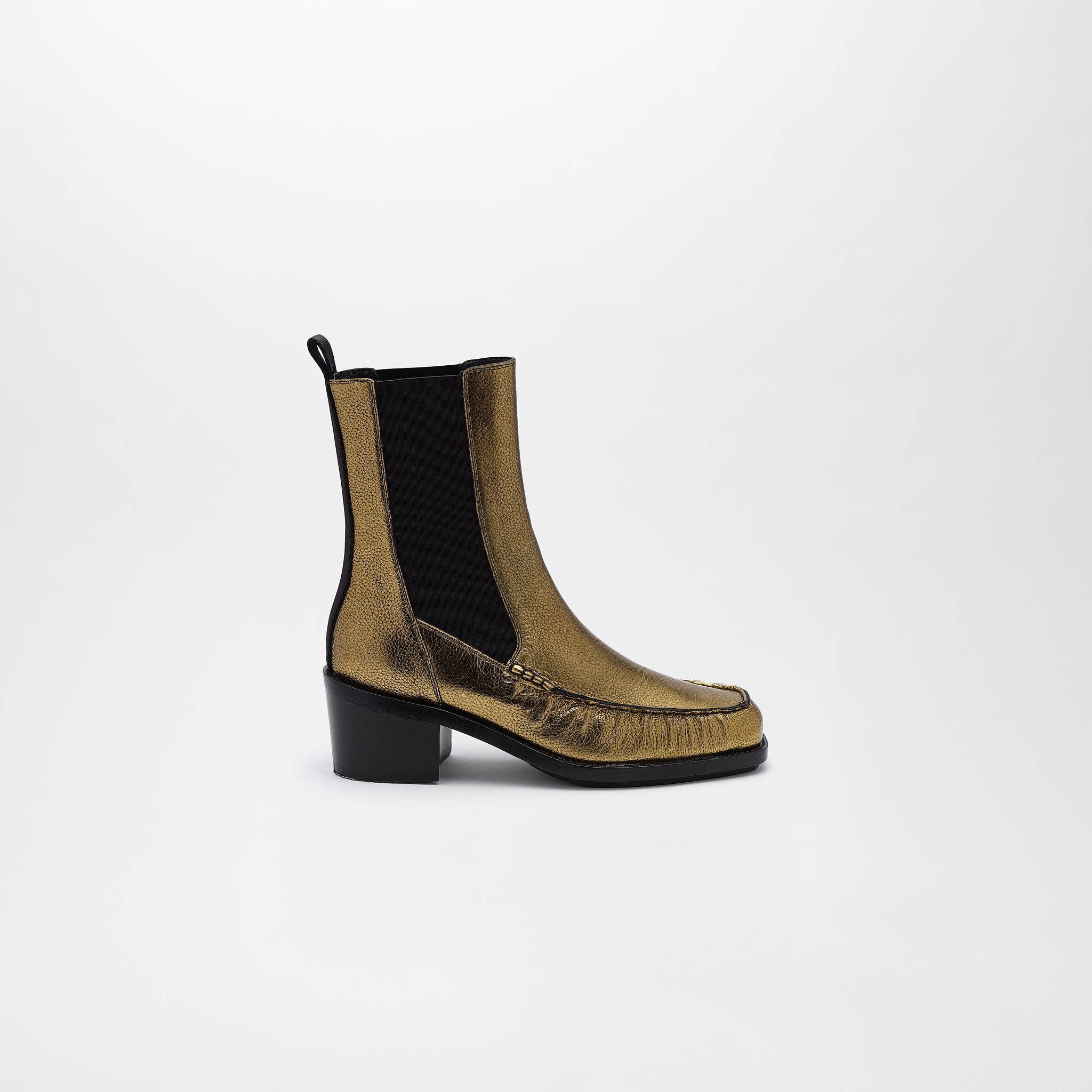 LIBERTY LEATHER BOOTS,SHRINK GOLD