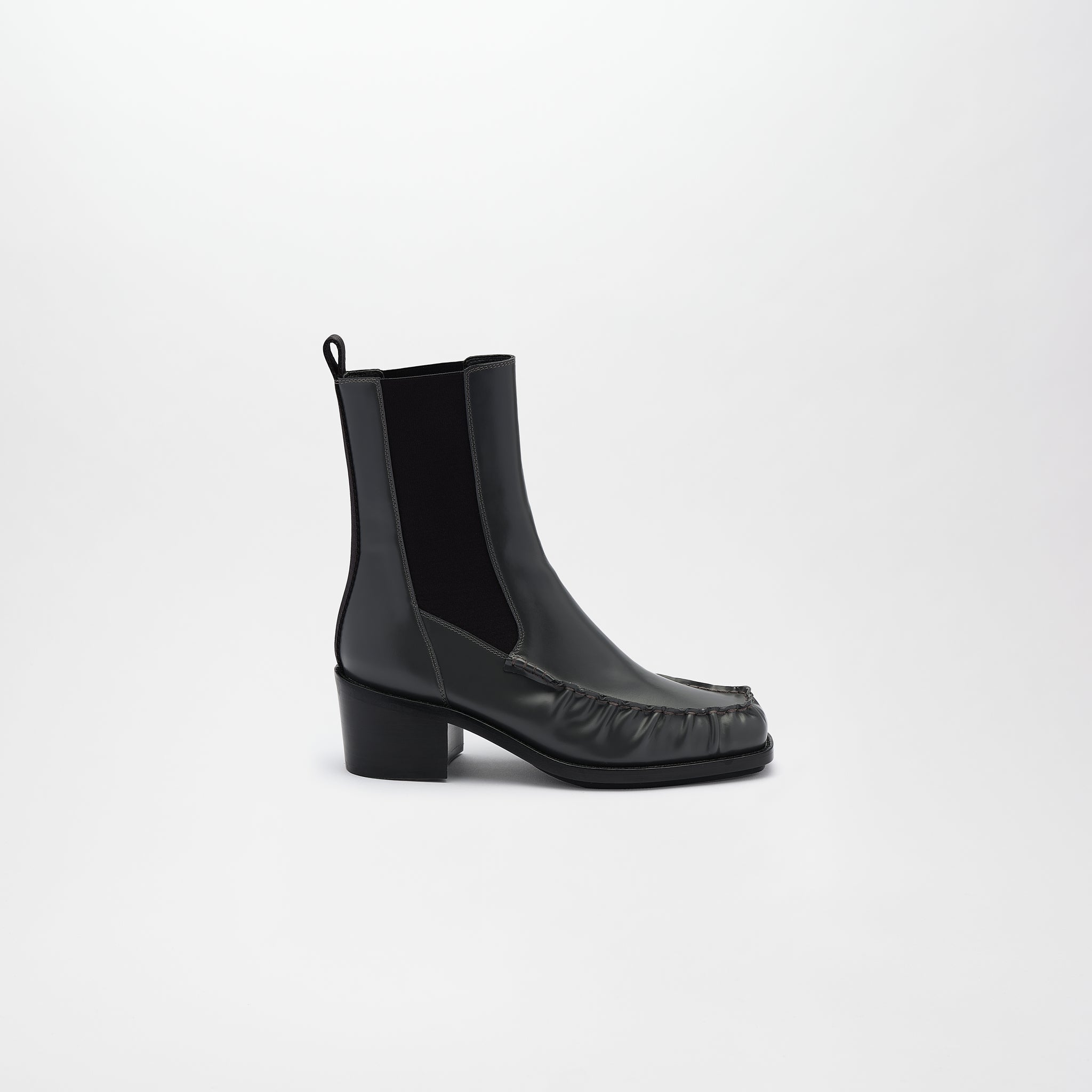 LIBERTY LEATHER BOOTS,GLOSS GRAY