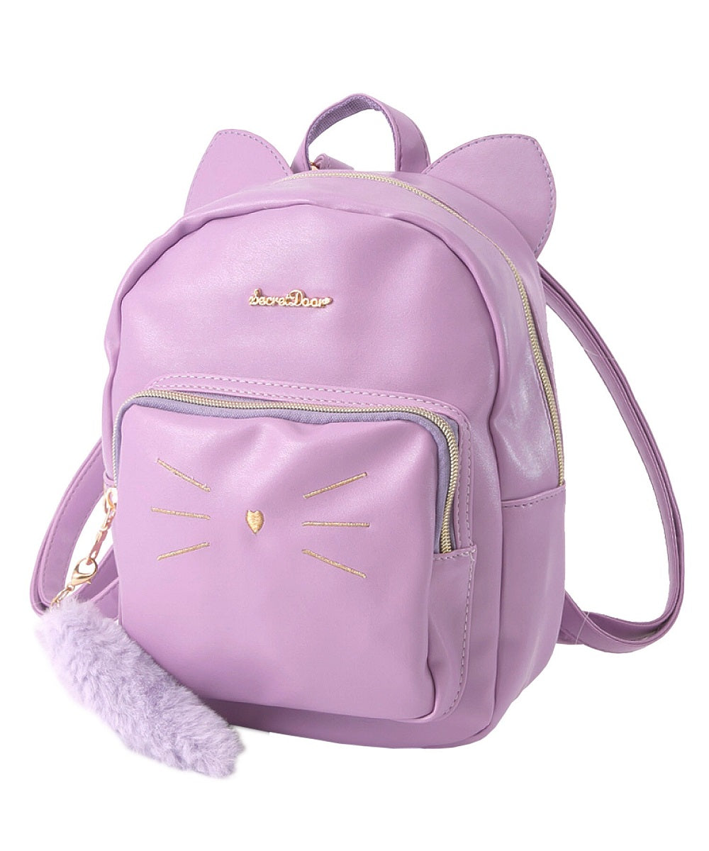 アルトローズ ALTROSE ミニリュック キャットモチーフミニリュック [キャット]  シークレットドア,パープル