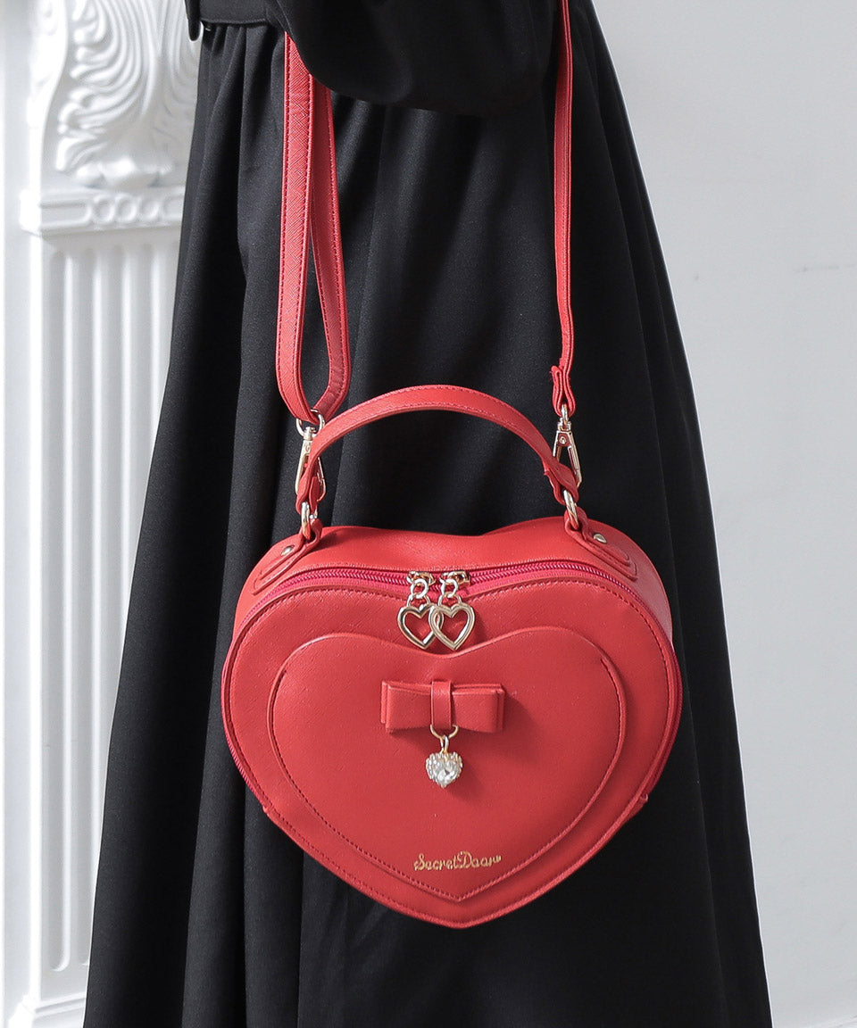 ALTROSE Heart Shoulder Bag Handbag Ribbon Bijou 2WAY Arabel