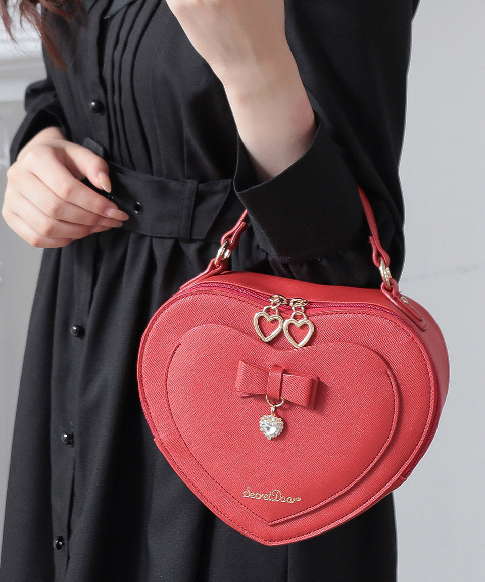 ALTROSE Heart Shoulder Bag Handbag Ribbon Bijou 2WAY Arabel