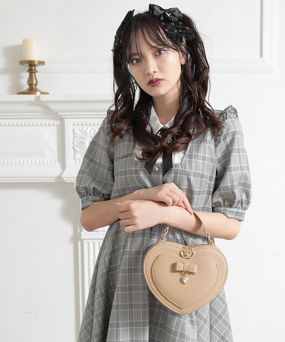 ALTROSE Heart Shoulder Bag Handbag Ribbon Bijou 2WAY Arabel