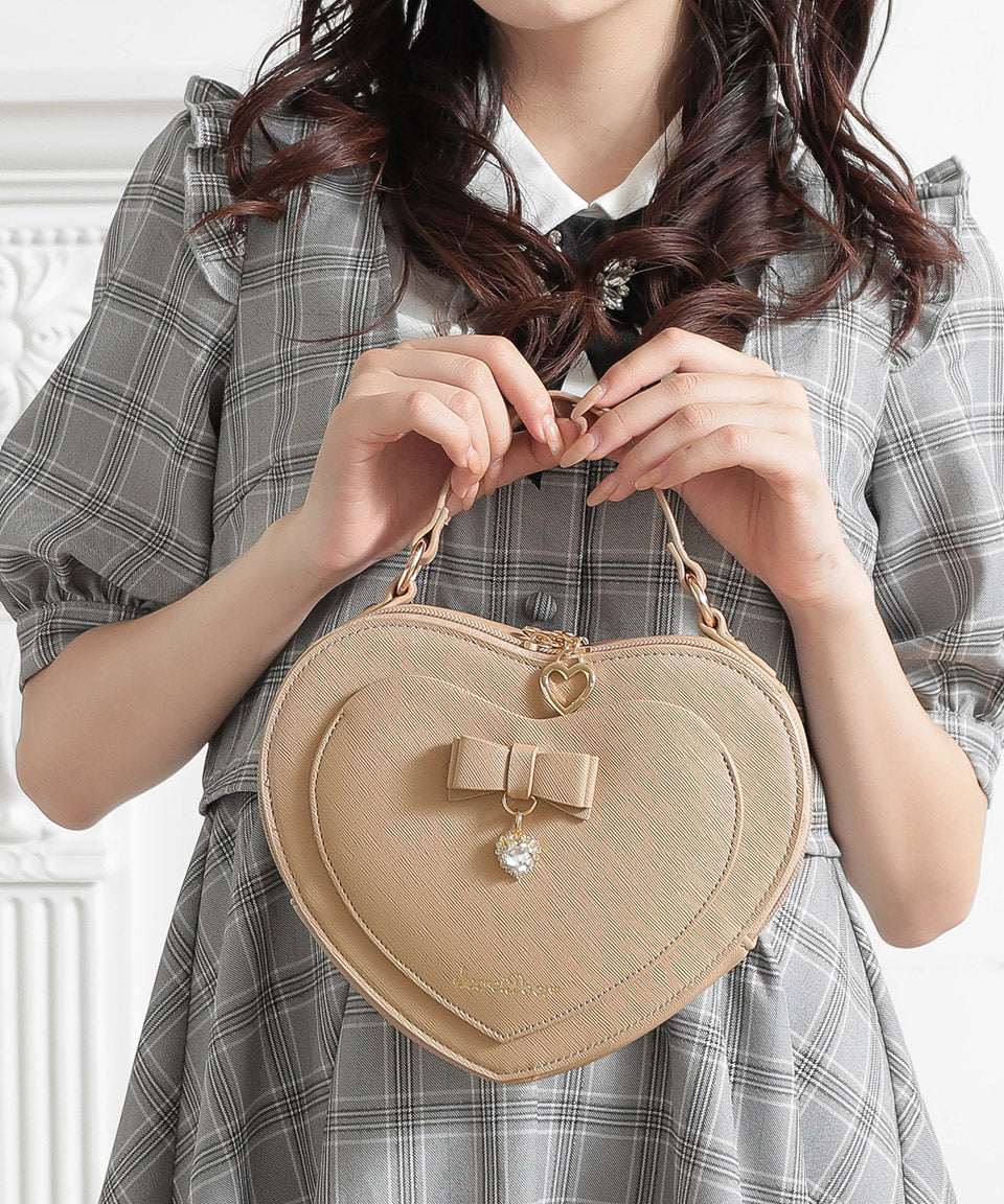 ALTROSE Heart Shoulder Bag Handbag Ribbon Bijou 2WAY Arabel