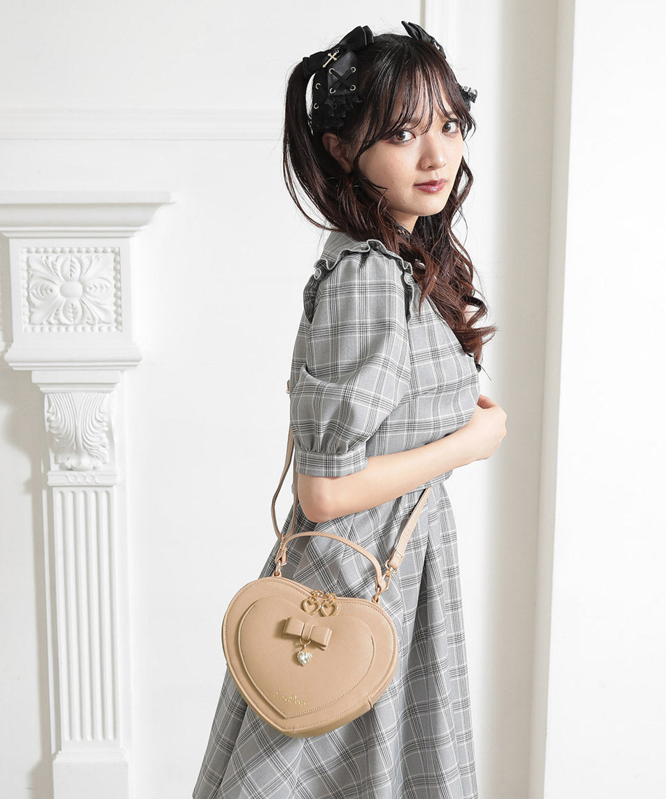 ALTROSE Heart Shoulder Bag Handbag Ribbon Bijou 2WAY Arabel