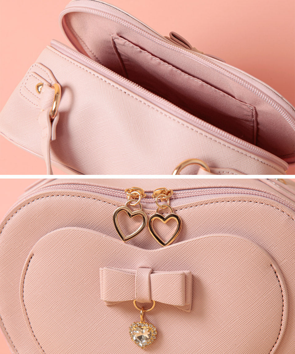 ALTROSE Heart Shoulder Bag Handbag Ribbon Bijou 2WAY Arabel