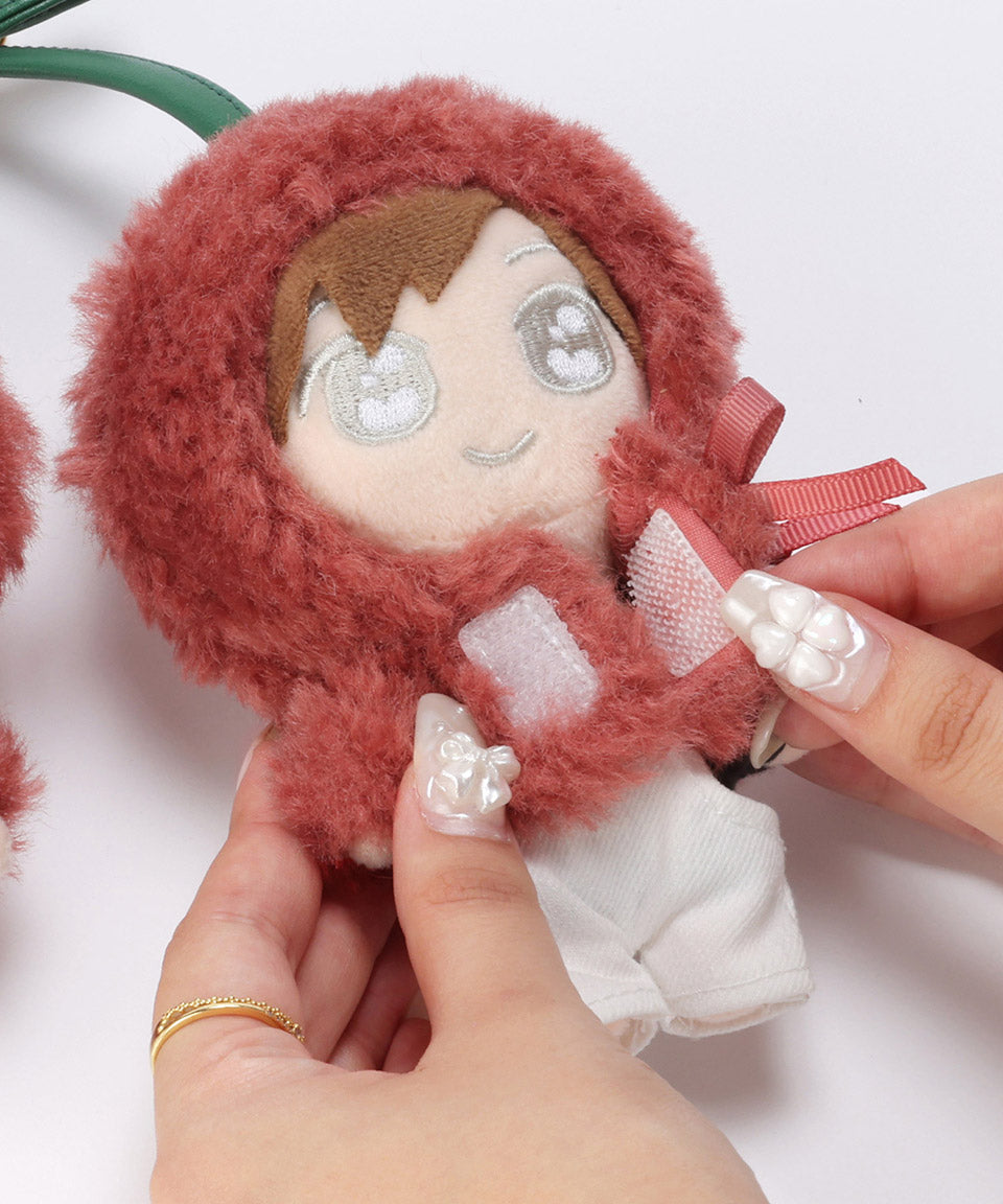 アルトローズ ALTROSE 推し活 ぬいぐるみ ぬい活 ぬい撮り kpopdoll ドール ぬい服 着せ替え 10cmぬい ポンチョ さくらんぼ チェリー キーホルダー