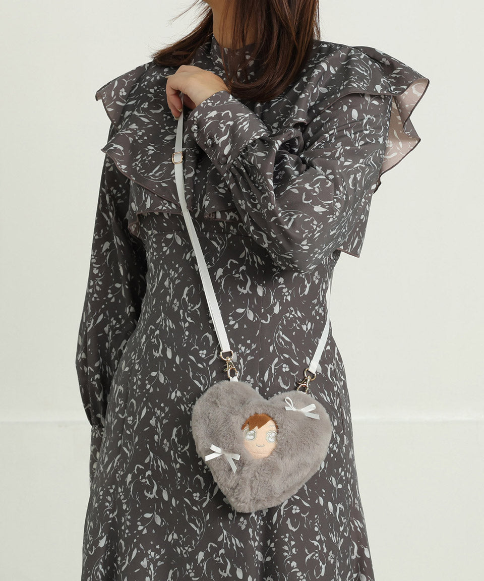 アルトローズ ALTROSE 【10cmぬい推奨サイズ】推し活 ぬいぐるみ ぬい活 ぬい服 着せ替え おくるみ 2way ボア ぬいショルダー ハート リボン 10cmぬい