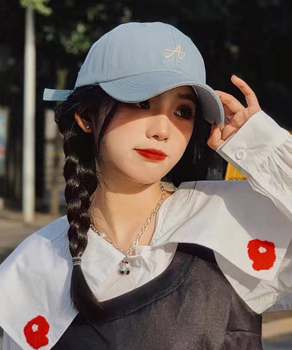 ALTROSE Cap Hat Simple Embroidery One Point Plain Outdoor Sporty Simple Casual A.Cap