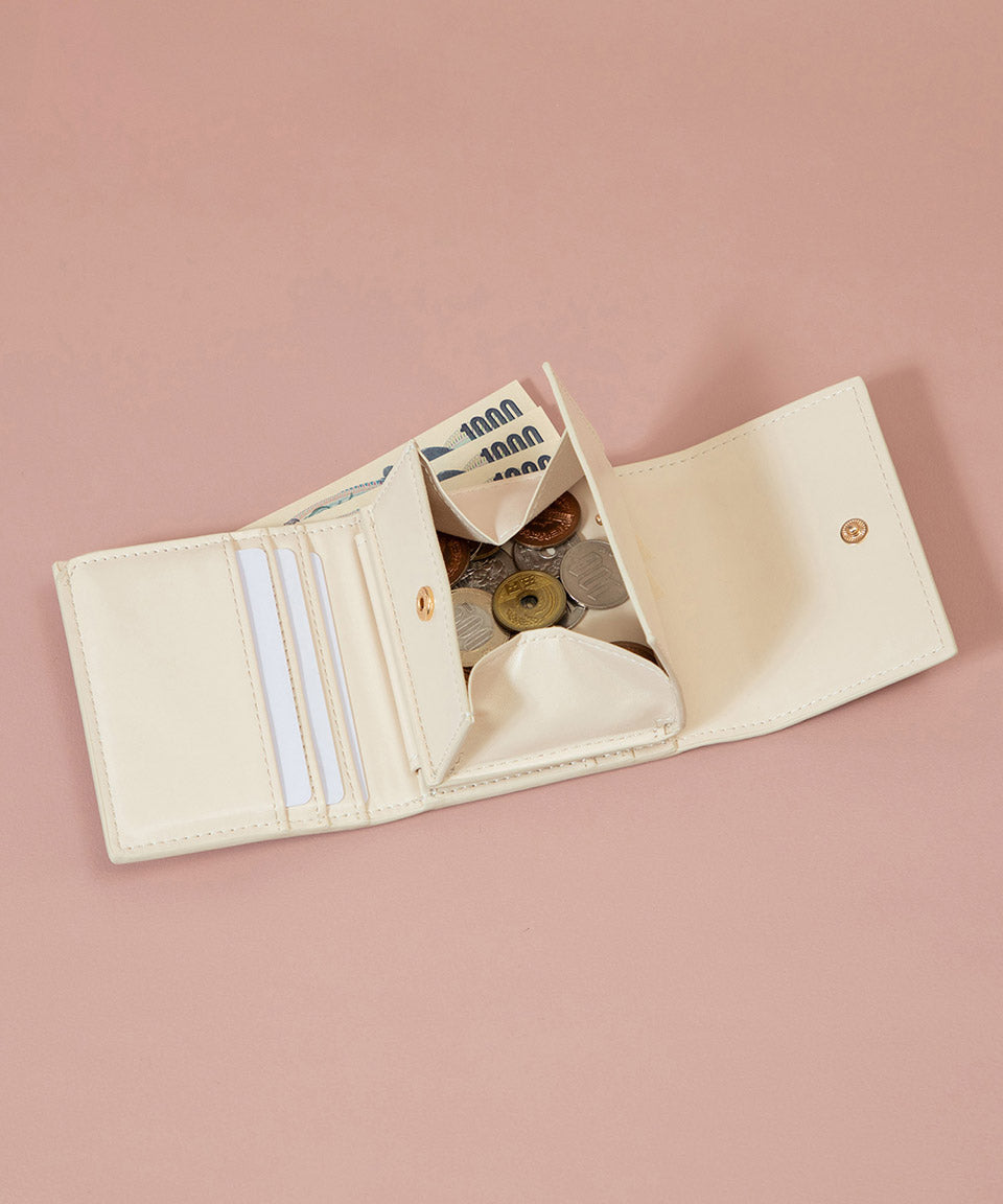 Altorose ALTROSE Ribbon Bijou Box Coin 3-Fold Wallet Tri-Fold Wallet Mini Wallet Mini Wallet Potage
