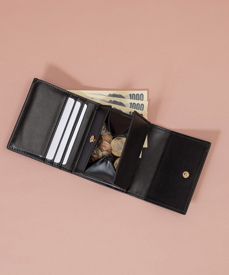 Altorose ALTROSE Ribbon Bijou Box Coin 3-Fold Wallet Tri-Fold Wallet Mini Wallet Mini Wallet Potage