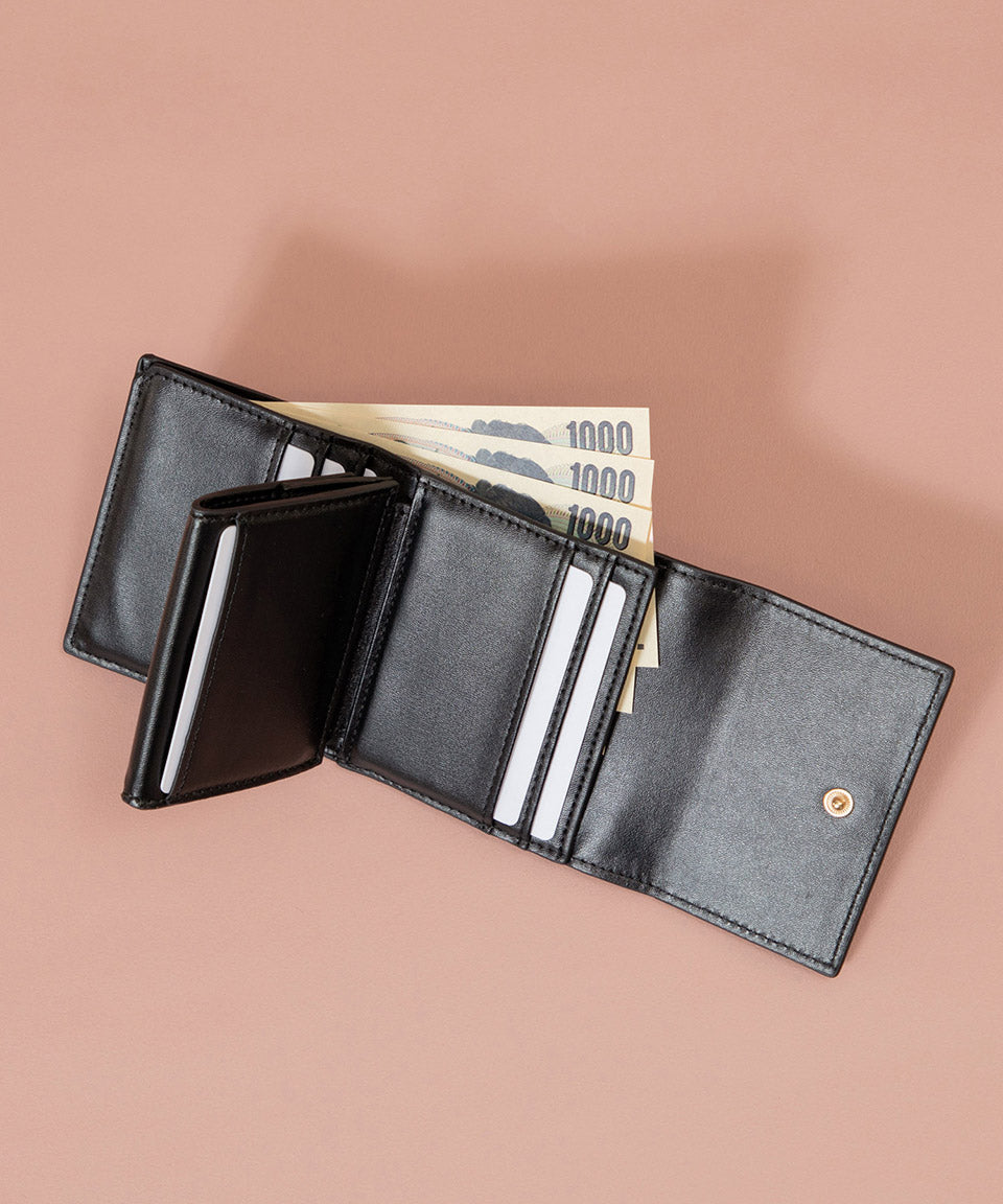 Altorose ALTROSE Ribbon Bijou Box Coin 3-Fold Wallet Tri-Fold Wallet Mini Wallet Mini Wallet Potage