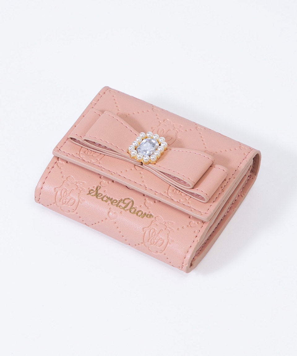 Altorose ALTROSE Ribbon Bijou Box Coin 3-Fold Wallet Tri-Fold Wallet Mini Wallet Mini Wallet Potage