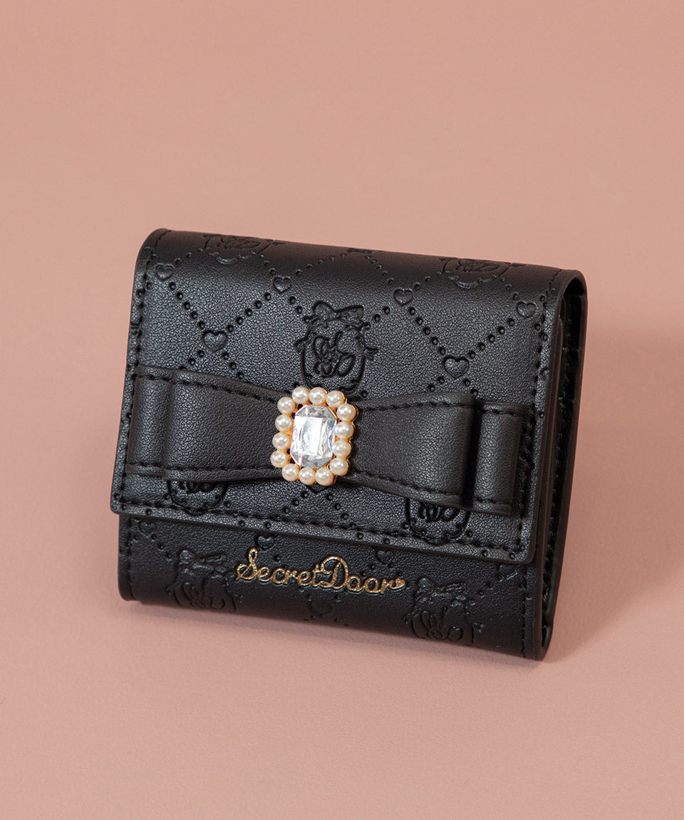 Altorose ALTROSE Ribbon Bijou Box Coin 3-Fold Wallet Tri-Fold Wallet Mini Wallet Mini Wallet Potage