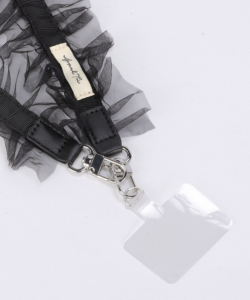 アルトローズ ALTROSE スマホ ショルダー スマホショルダー  ストラップ スマホストラップ 肩掛け 全機種 全機種対応 チュール フリル 推し活 メンカラ