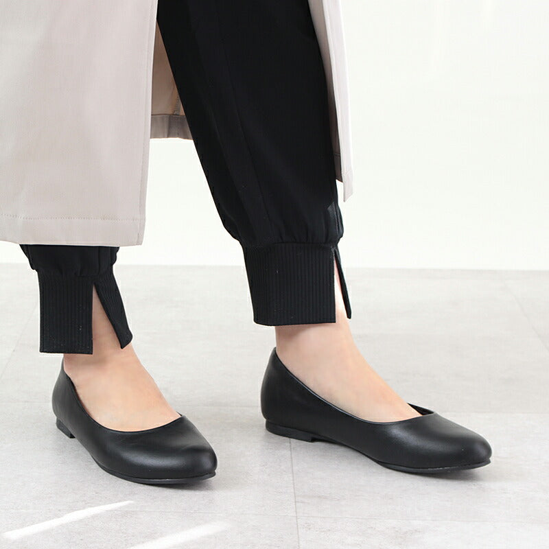 アレッタ ALETTA パンプス 痛くない ローヒール ブラック 黒 幅広 歩きやすい 究極のプレーン ラウンドトゥ 1cmソール ぺたんこ フラット 外反母趾気味拇趾 （ライトオーク（スエード）） ライトオーク（スエード）