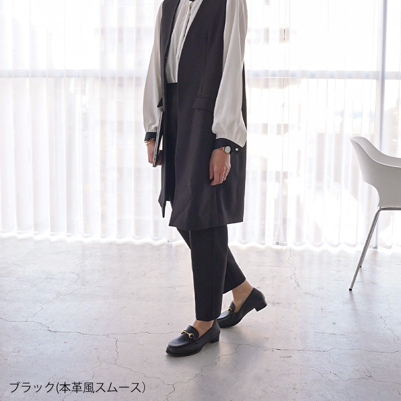 アレッタ ALETTA ローファー レディース ALETTA 防水 ラウンドトゥ 2.5cmヒール パンプス 歩きやすい 疲れない 痛くない 走れる （ベージュ（本革風スムース）） ベージュ（本革風スムース）