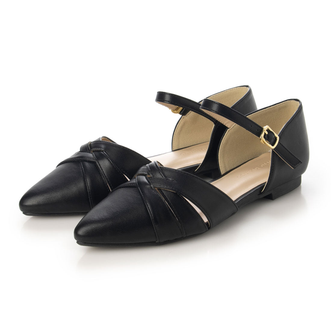 アレッタ ALETTA 大人ガーリー セパレートパンプス,BLK