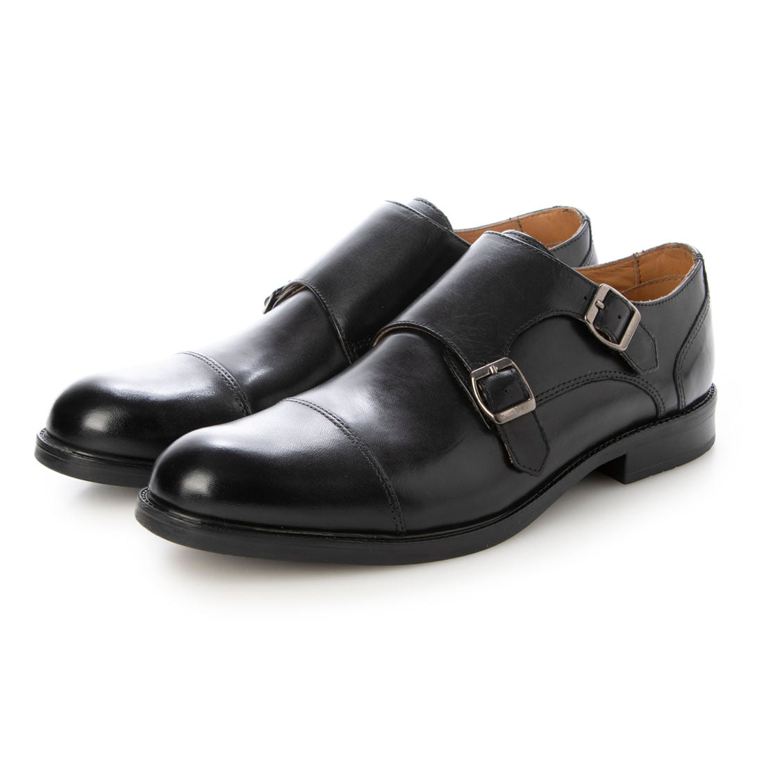 Alfred Cox ALFRED COX Lined with cowhide for breathability, high-quality specification Round toe business shoes for men Double monk straight tip business casual dress shoes Alfred Cox ALFRED COX