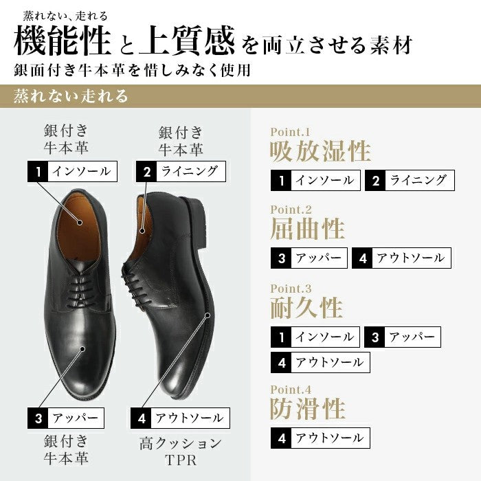 アルフレッドコックス ALFRED COX 裏地も牛本革で蒸れない高級仕様 ラウンドトゥ ビジネスシューズ メンズ ダービー 外羽根 プレーン ビジカジ ドレスシューズ アルフレッドコックス ALFRED COX