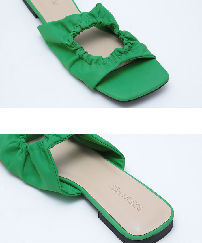 Seedless SEA DRESS Gathered Design Sandals