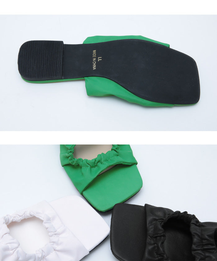 Seedless SEA DRESS Gathered Design Sandals