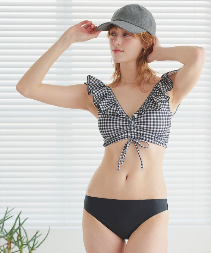シードレス SEA DRESS ショルダーフリルVネックビキニ/水着【返品不可商品】