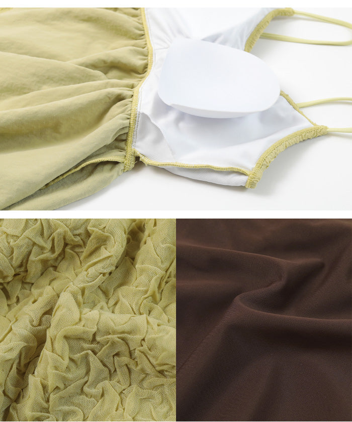 シードレス SEA DRESS 立体ジャガードペプラムフレアビキニ/水着【返品不可商品】 （ブラック） ブラック